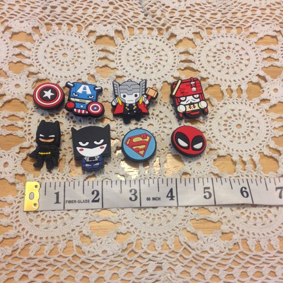 Jibbitz, Shoe Charms for crocs or bracelets, superheroes, pirate - Picture 2 of 2